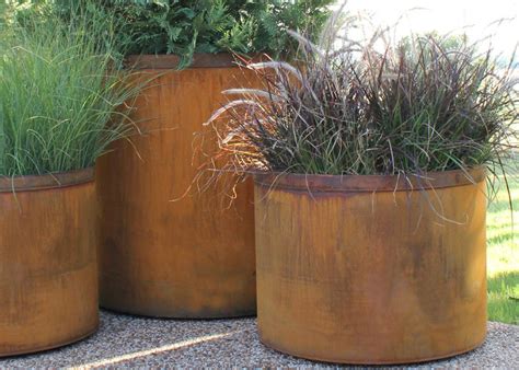 round metal planter boxes|metal planter boxes near me.